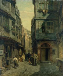 Das jüdische Viertel in Frankfurt, 1883